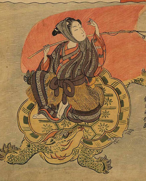 Chân dung một Wakashu, tranh của Suzuki Harunobu (1767)